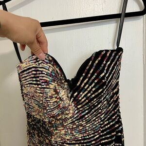 Elegant Sequined Cocktail Dress